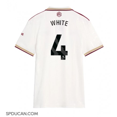 Zenski Nogometni Dres Arsenal Ben White #4 Rezervni 2025-26 Kratak Rukav